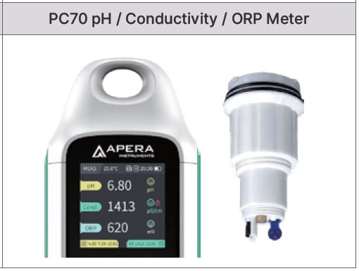 APERA Vela pH / Conductivity / ORP Multiparameter Handheld Meters – Lab ...