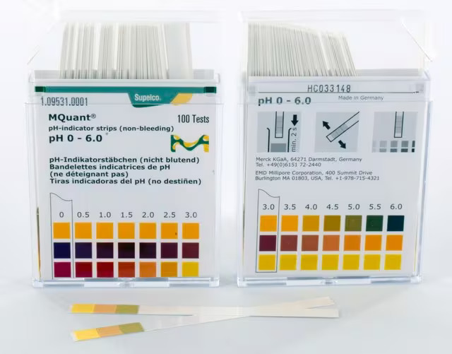 Merck MQuant® pHindicator strips pH 0 6.0 Lab Supplier, Lab